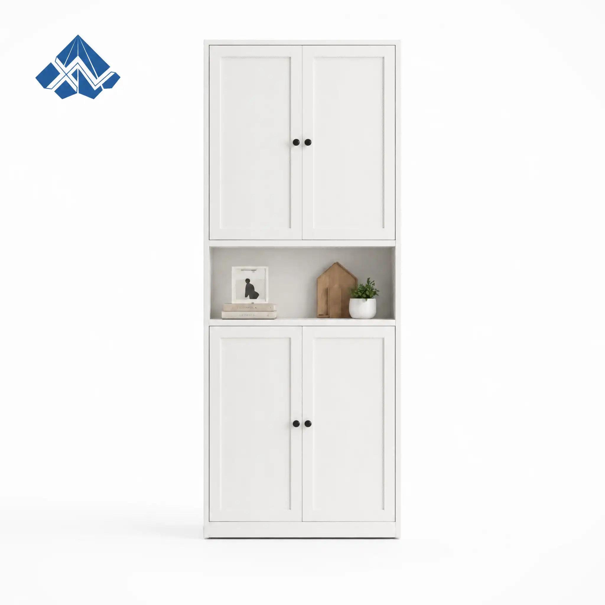 Double Solid Door Tall Steel Cabinet